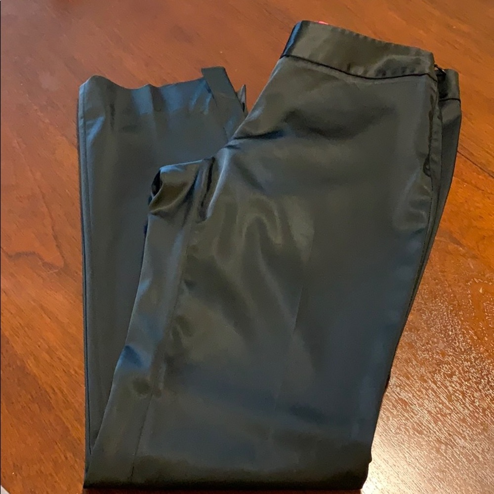 White House Black Market Slim Satin Pants sz6